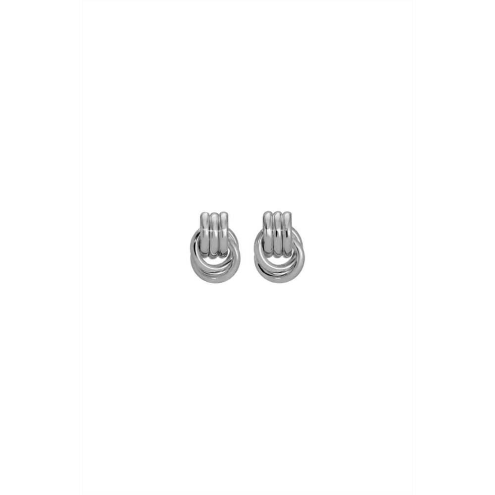 NEW HEAVEN MAYHEM women's baby knot earrings in silver